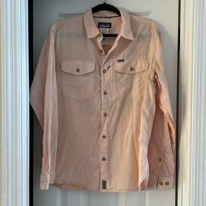 Patagonia peach button down